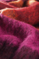 Preview: Biederlack Fransenplaid 'Mohair Look Crimson' 130 x 190 cm Rot - Violett